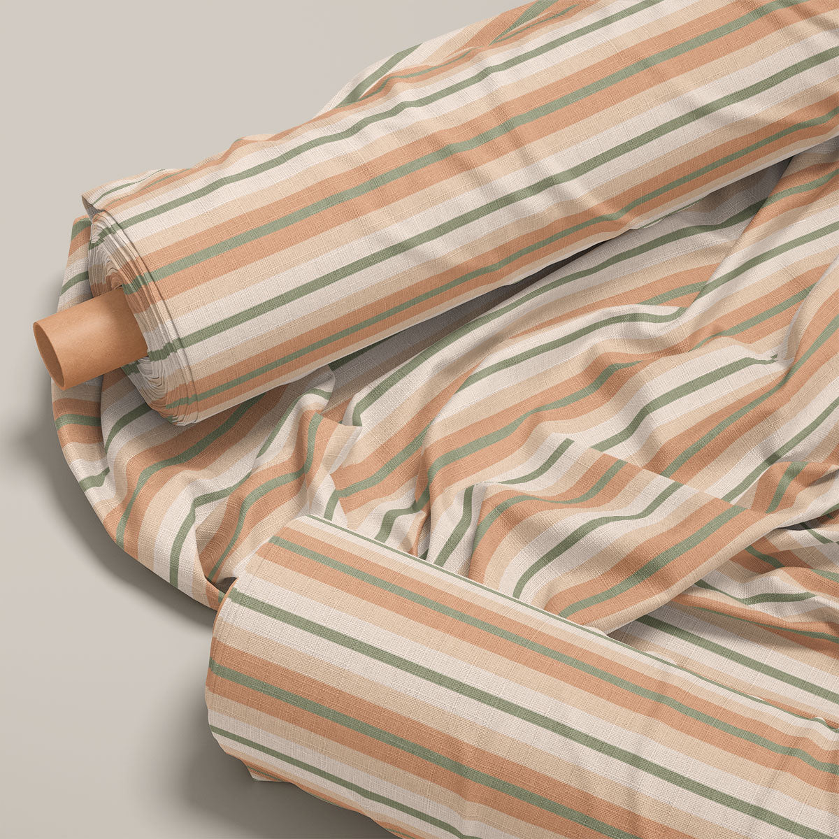 Mushroom Grey Stripes Print
